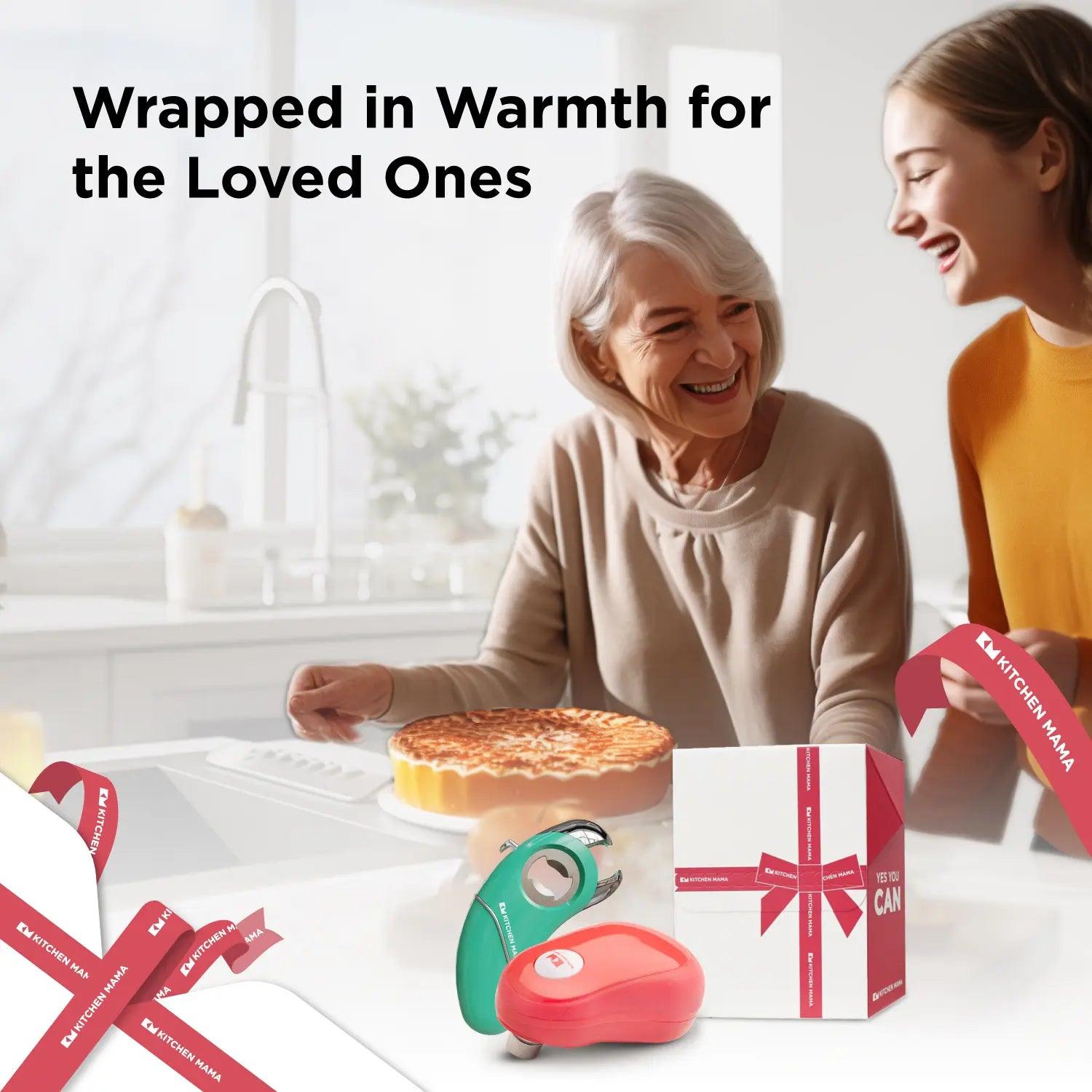 Family & Mentors Tribute Pack: One-Touch Electric Can Opener & Epic One Opener Set - Kitchen Mama