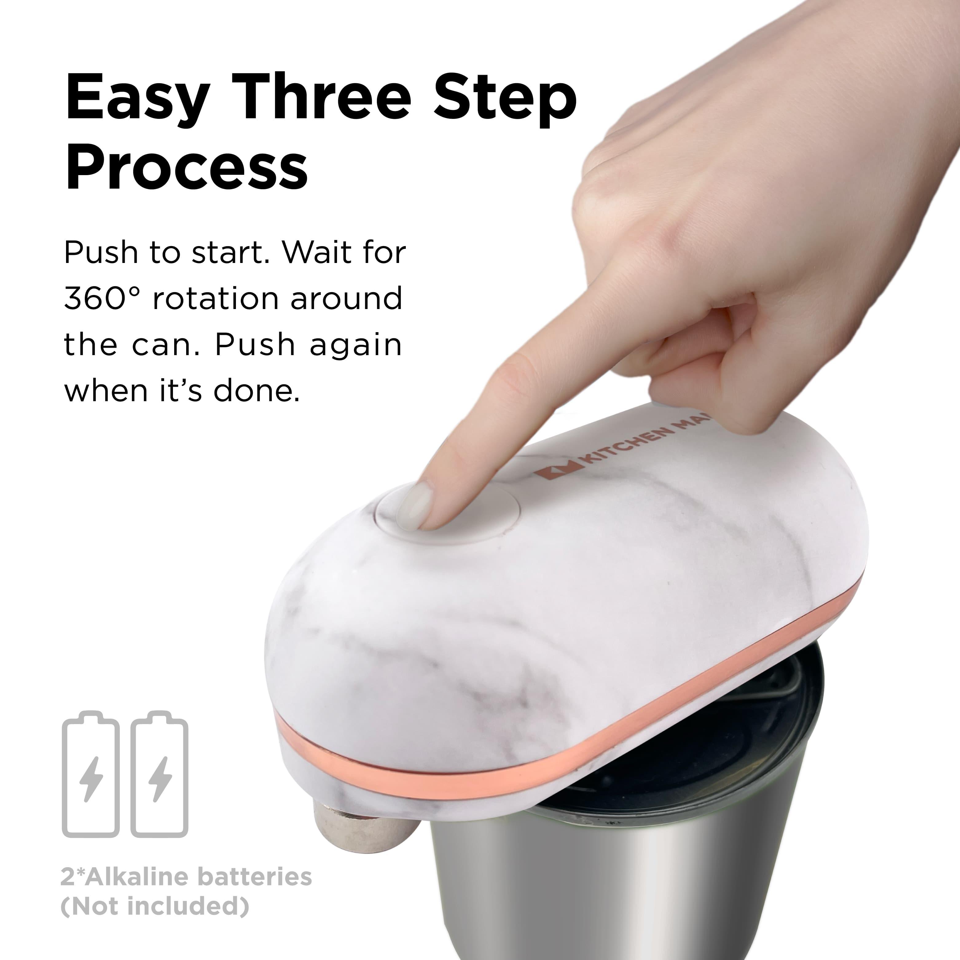 Mini Electric Can Opener- Limited Marble Series - Kitchen Mama
