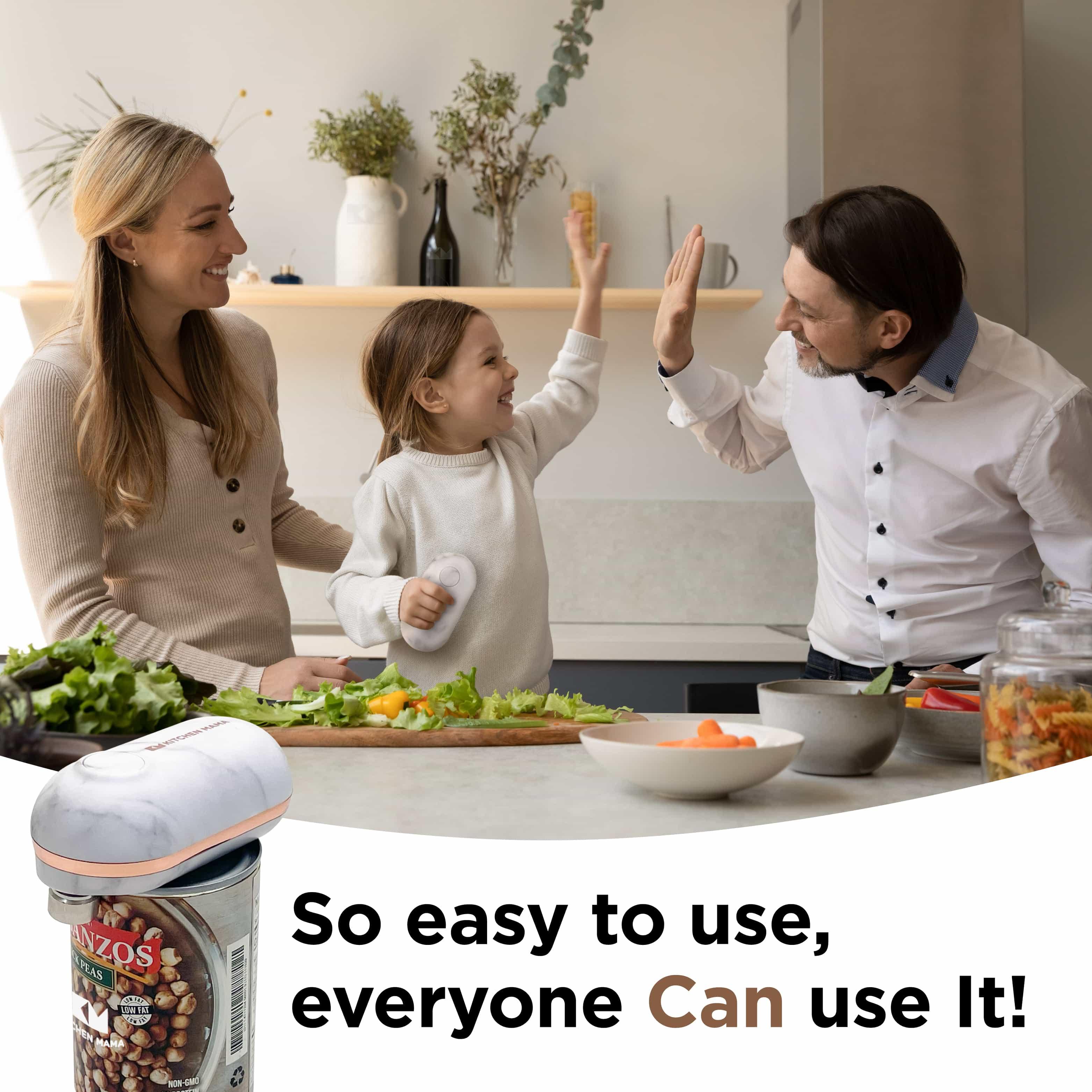 Mini Electric Can Opener- Limited Marble Series - Kitchen Mama