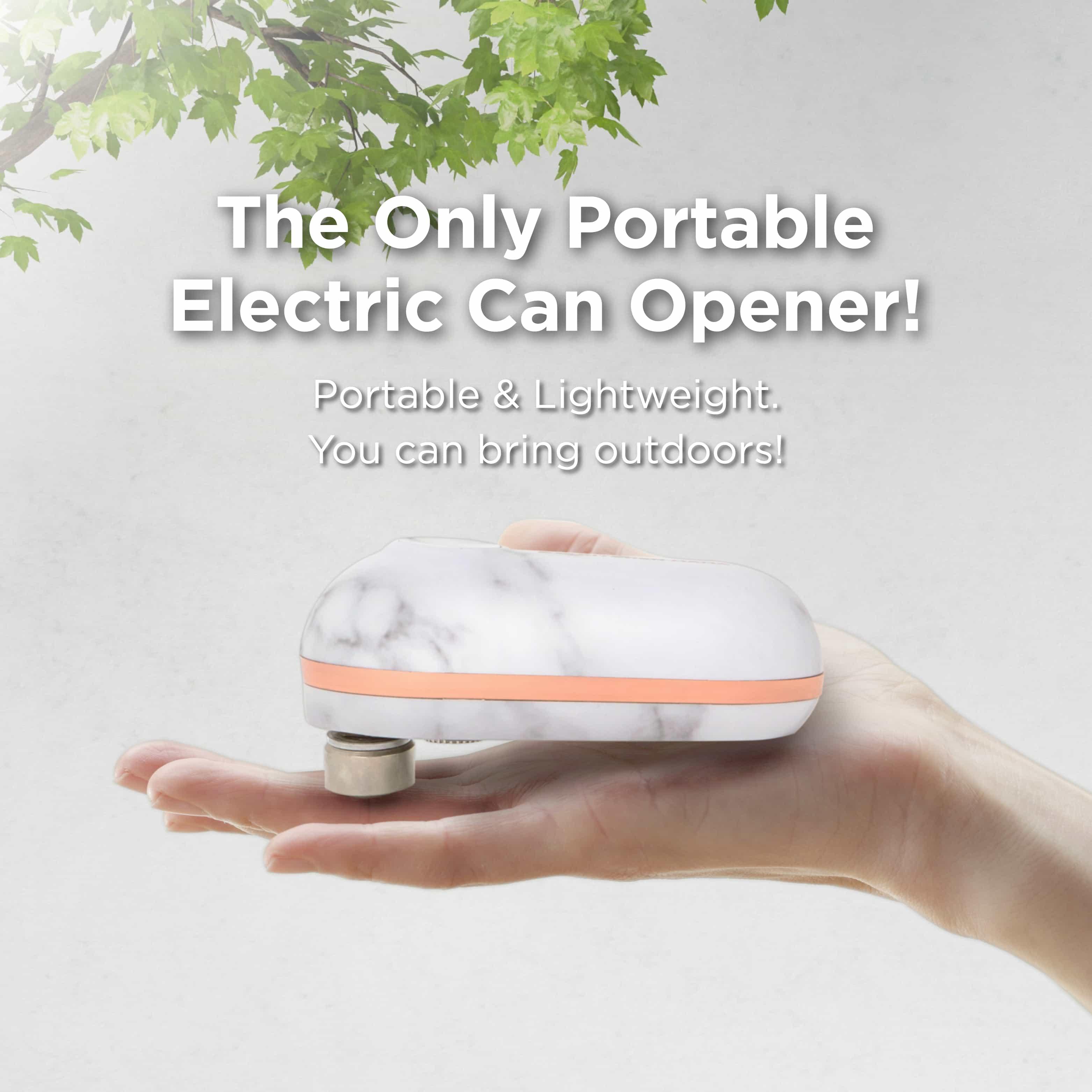 Mini Electric Can Opener- Limited Marble Series - Kitchen Mama