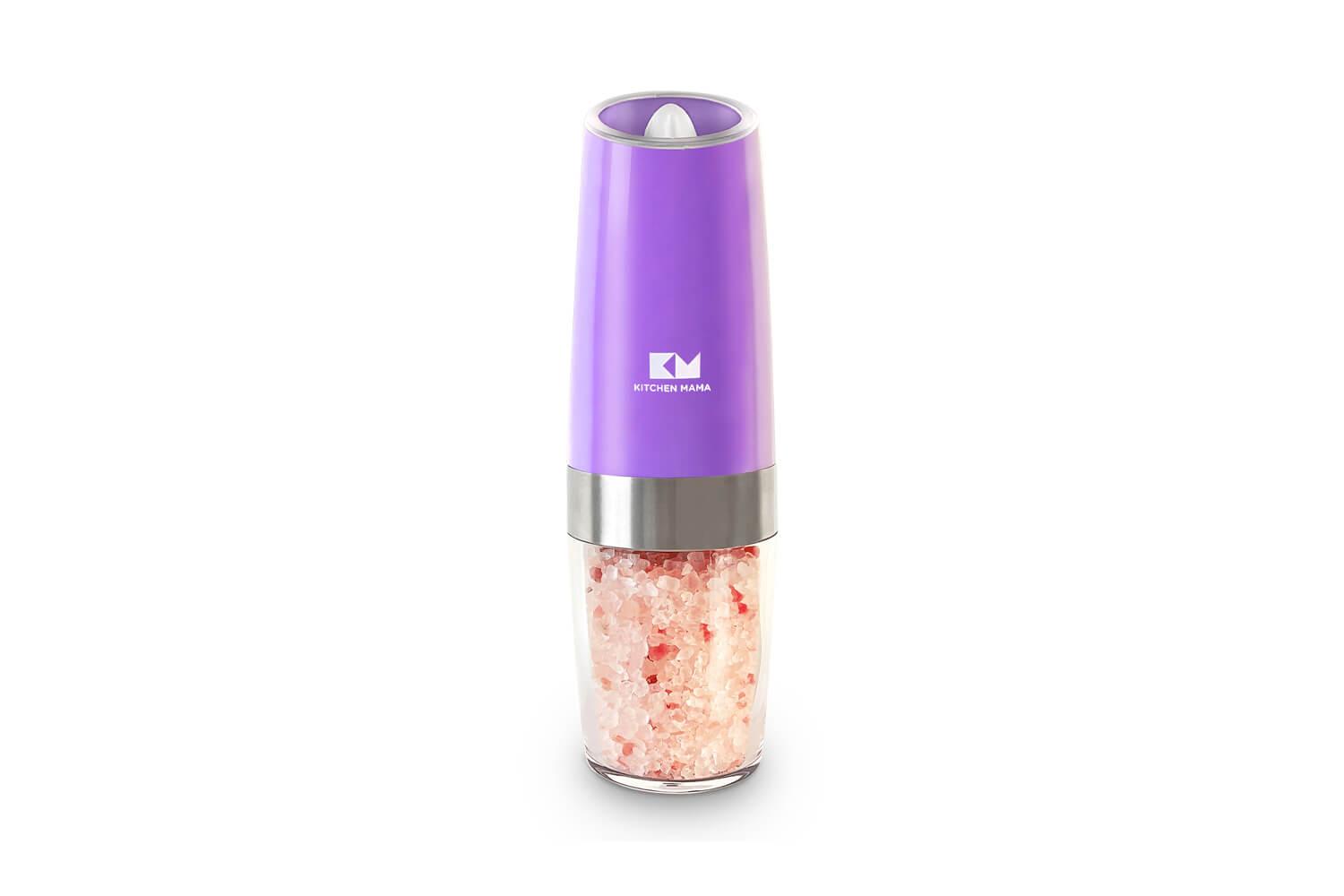 One-Flip Gravity-Triggered Electric Salt / Pepper Grinder - Kitchen Mama