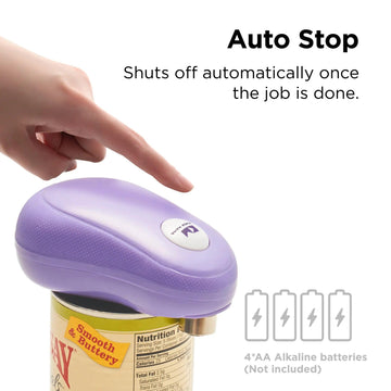One-Touch Electric Can Opener - Auto Shut-Off