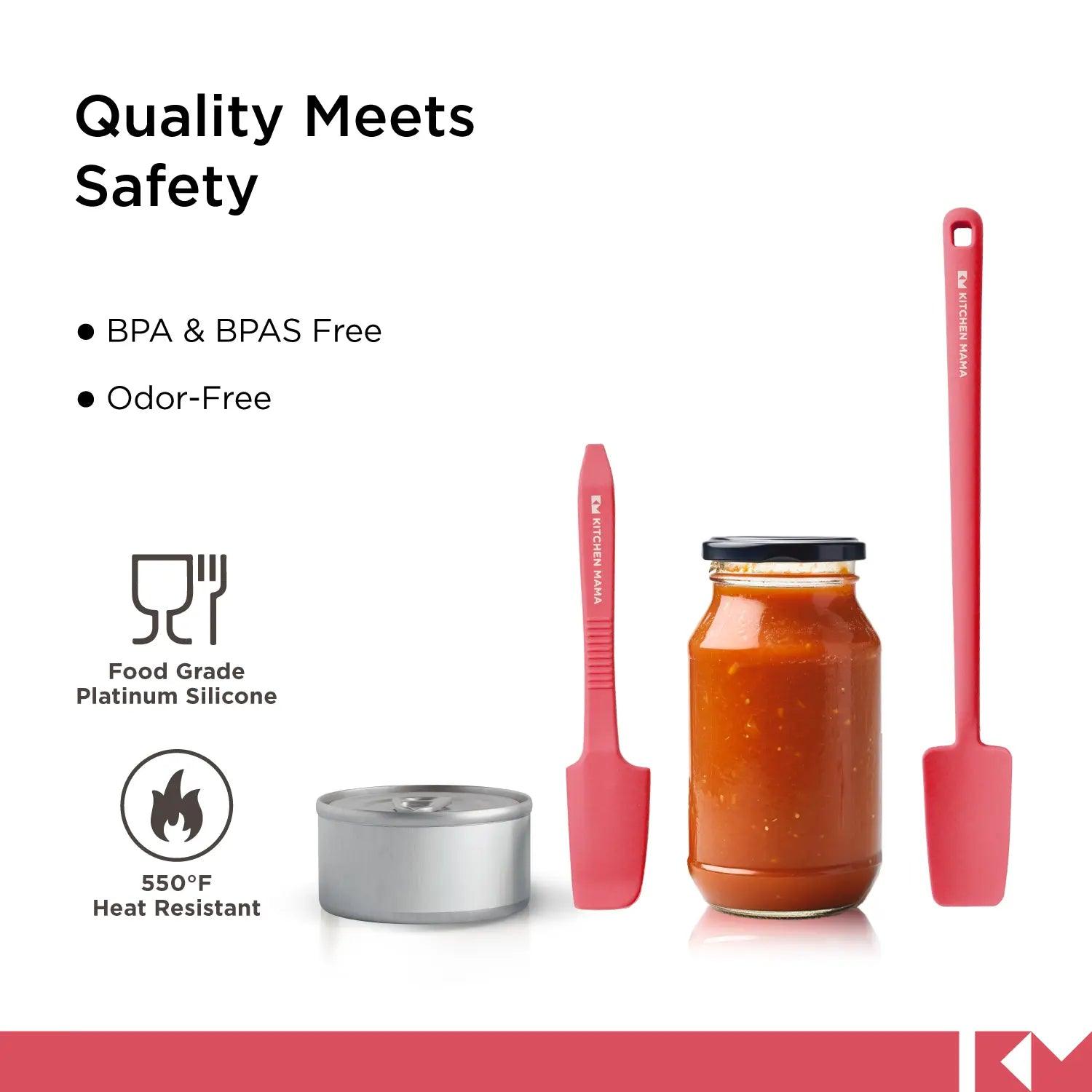 Silicone Jar & Can Spatulas - Kitchen Mama