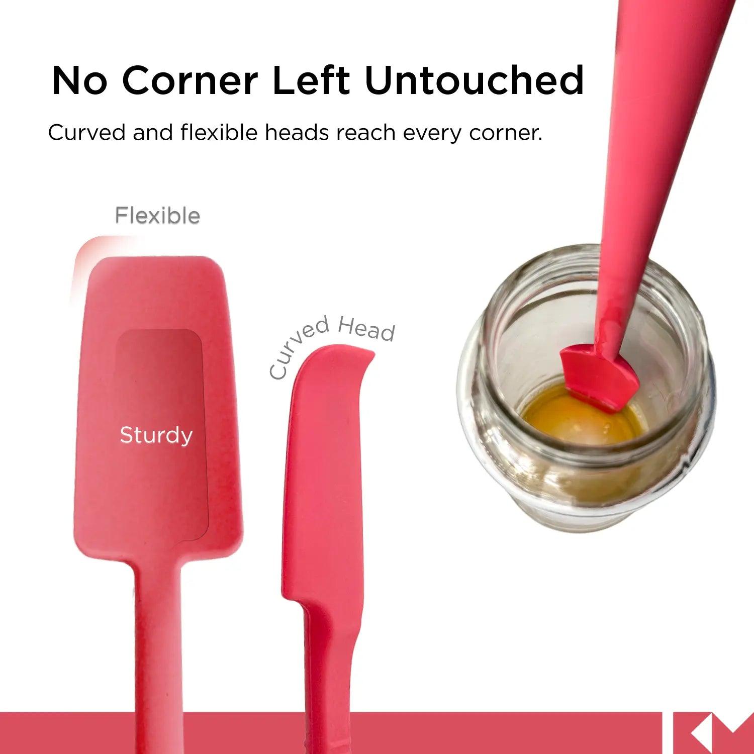 Silicone Jar & Can Spatulas - Kitchen Mama